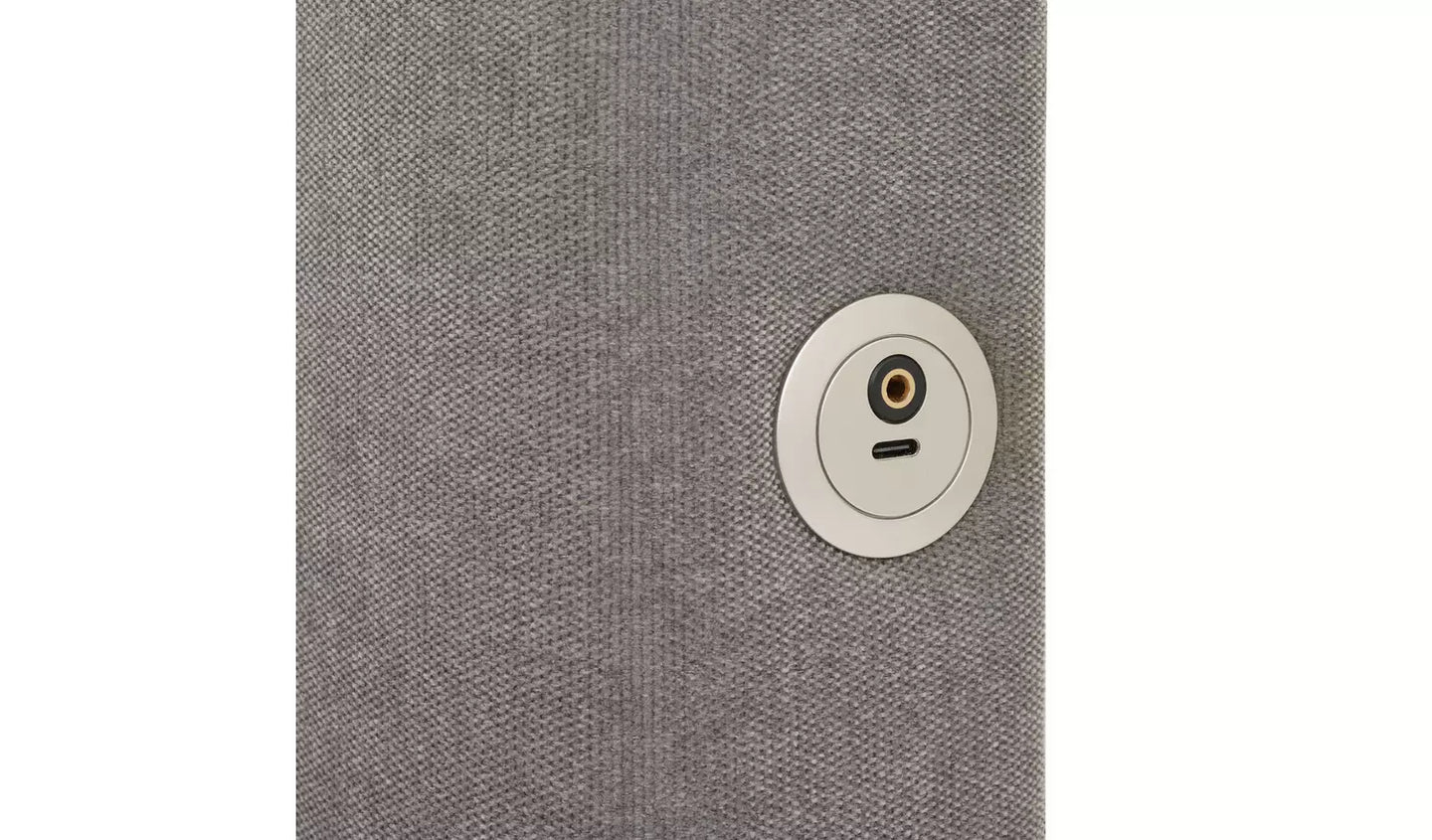 Bentley Kingsize 2.1 Sound TV Ottoman Bed - Grey